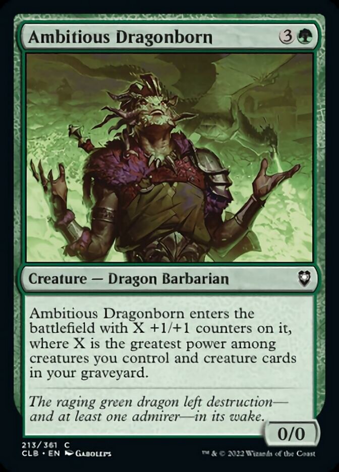 Ambitious Dragonborn [Commander Legends: Battle for Baldur's Gate] Magic: The Gathering