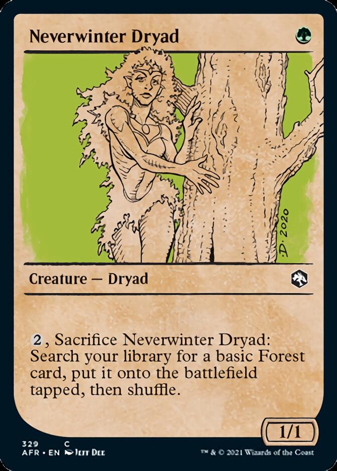 Neverwinter Dryad (Showcase) [Dungeons & Dragons: Adventures in the Forgotten Realms] Magic: The Gathering