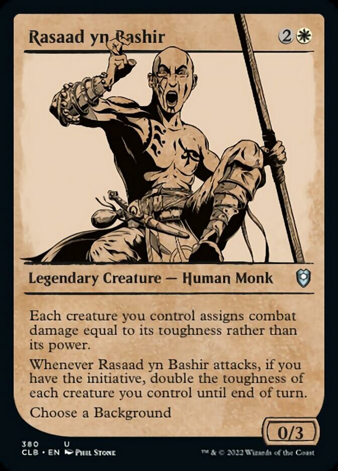 Rasaad yn Bashir (Showcase) [Commander Legends: Battle for Baldur's Gate] Magic: The Gathering