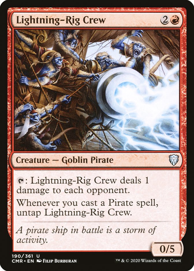 Lightning-Rig Crew [Commander Legends] Magic: The Gathering