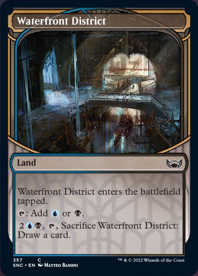 Waterfront District (Showcase Skyscraper) [Streets of New Capenna] Magic: The Gathering