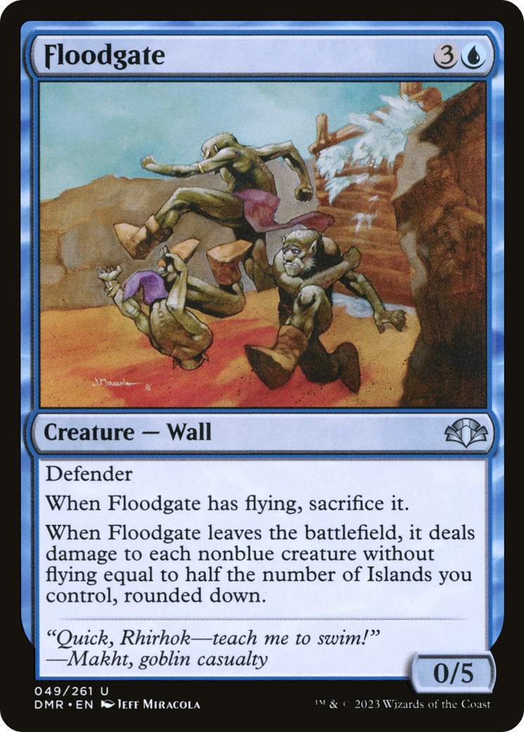 Floodgate [Dominaria Remastered] Magic: The Gathering