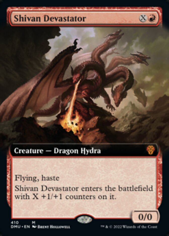 Shivan Devastator (Extended Art) [Dominaria United] Magic: The Gathering