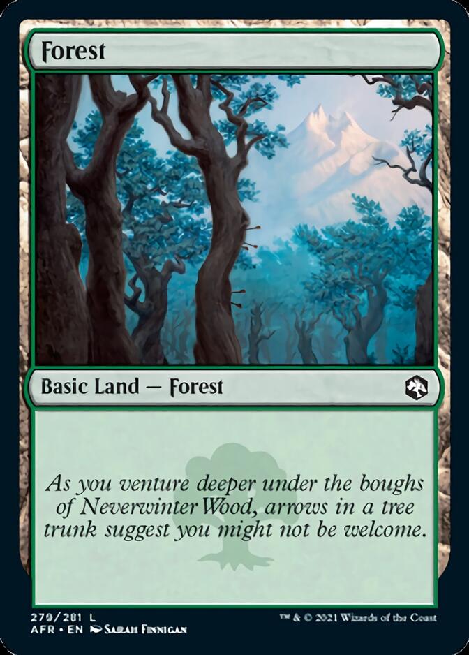 Forest (279) [Dungeons & Dragons: Adventures in the Forgotten Realms] Magic: The Gathering