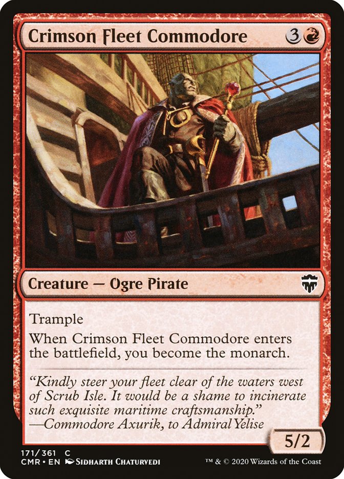 Crimson Fleet Commodore [Commander Legends] Magic: The Gathering