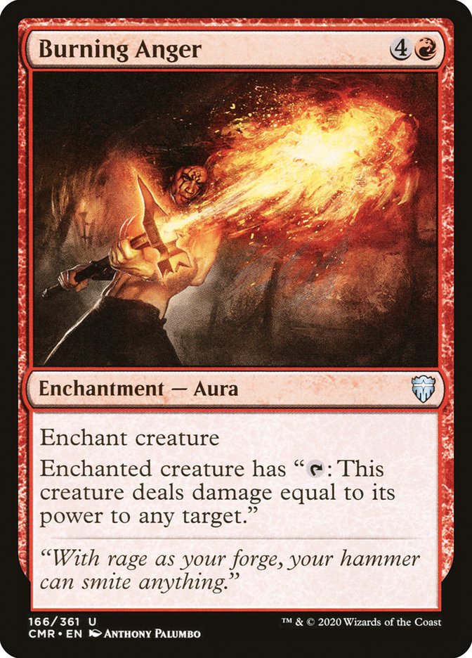 Burning Anger [Commander Legends] Magic: The Gathering