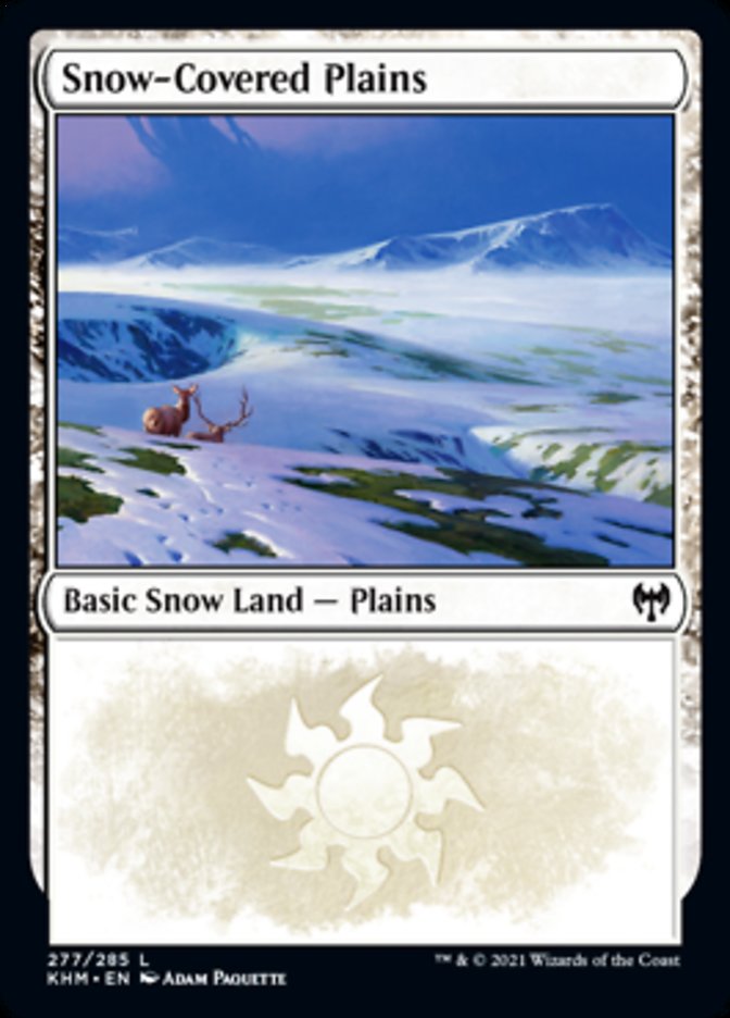 Snow-Covered Plains (277) [Kaldheim] Magic: The Gathering