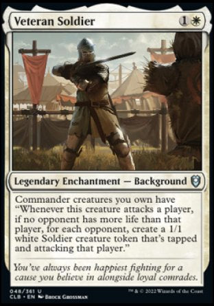 Veteran Soldier [Commander Legends: Battle for Baldur's Gate] Magic: The Gathering