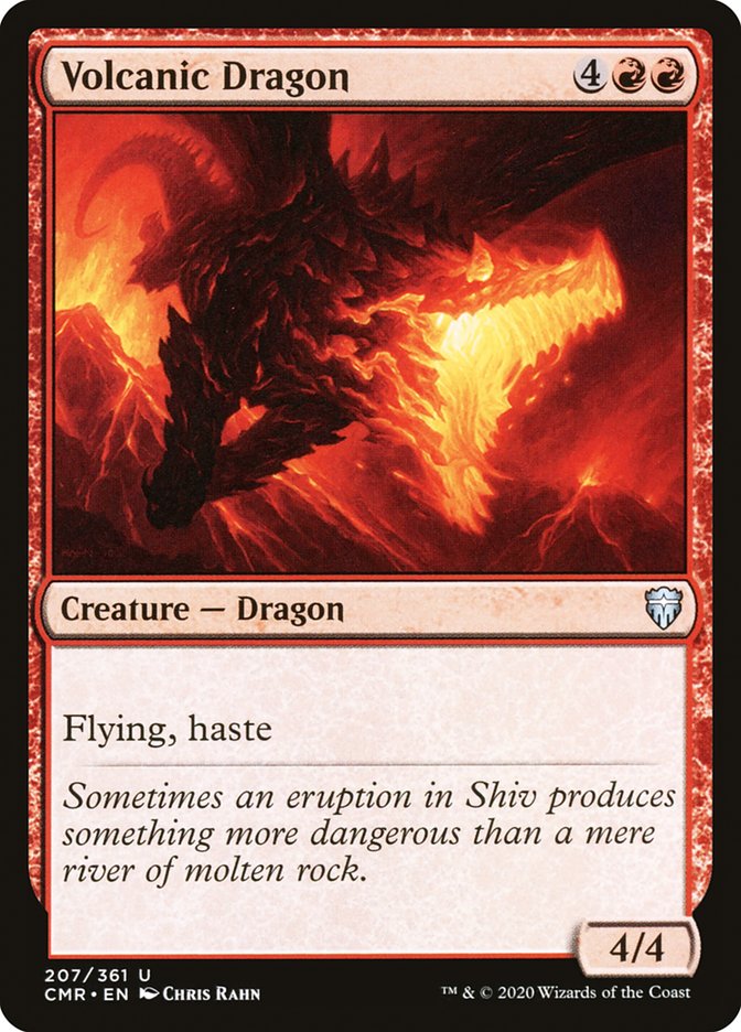 Volcanic Dragon [Commander Legends] Magic: The Gathering