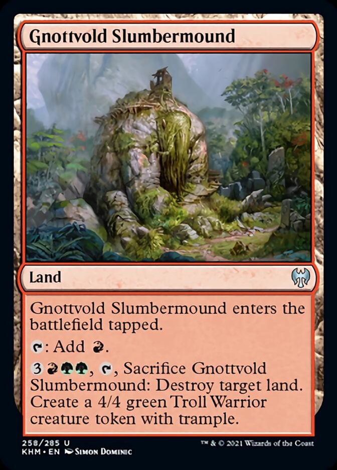 Gnottvold Slumbermound [Kaldheim] Magic: The Gathering