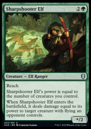 Sharpshooter Elf [Commander Legends: Battle for Baldur's Gate] Magic: The Gathering