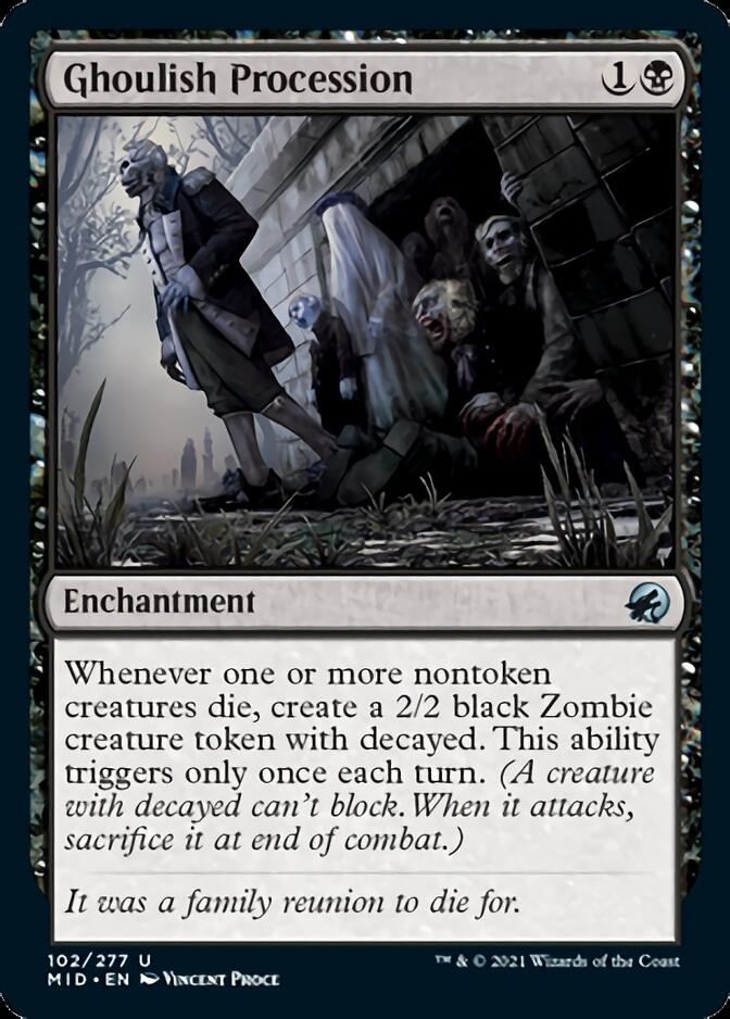 Ghoulish Procession [Innistrad: Midnight Hunt] Magic: The Gathering