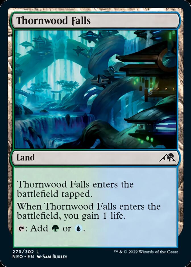 Thornwood Falls [Kamigawa: Neon Dynasty] Magic: The Gathering