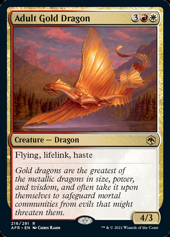 Adult Gold Dragon [Dungeons & Dragons: Adventures in the Forgotten Realms] Magic: The Gathering