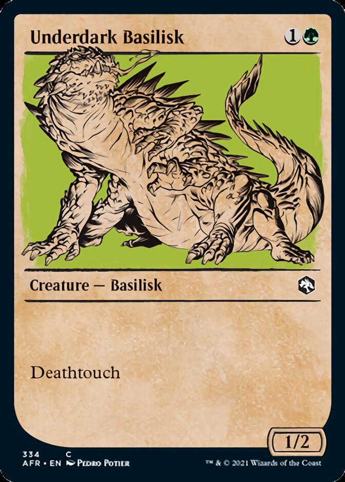 Underdark Basilisk (Showcase) [Dungeons & Dragons: Adventures in the Forgotten Realms] Magic: The Gathering