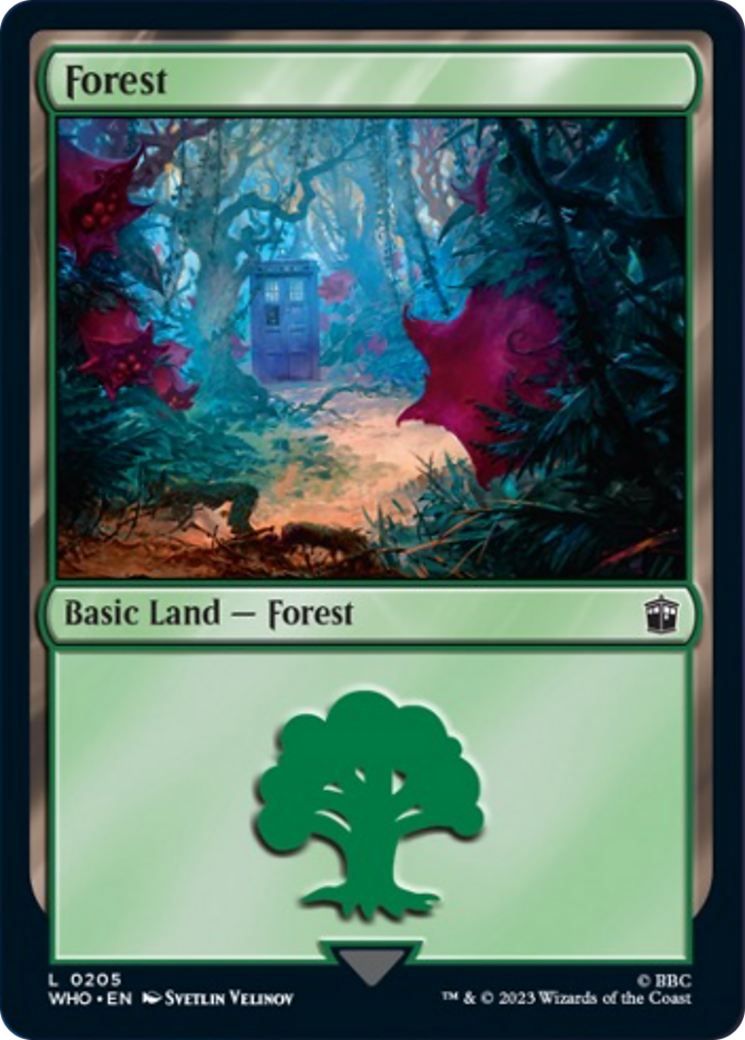 Forest (205) [Doctor Who] Magic: The Gathering