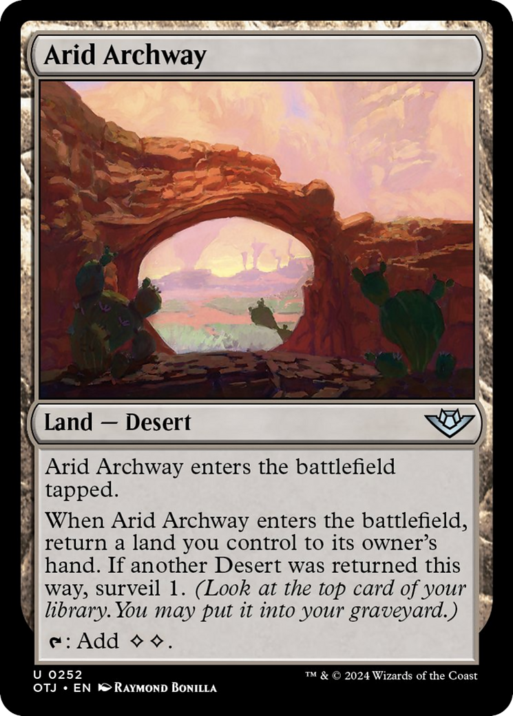 Arid Archway [Outlaws of Thunder Junction] Magic: The Gathering