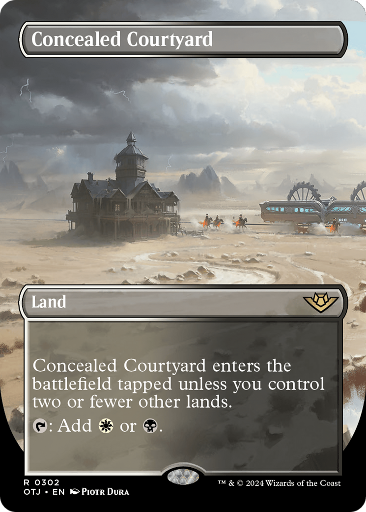 Concealed Courtyard (Borderless) [Outlaws of Thunder Junction] Magic: The Gathering