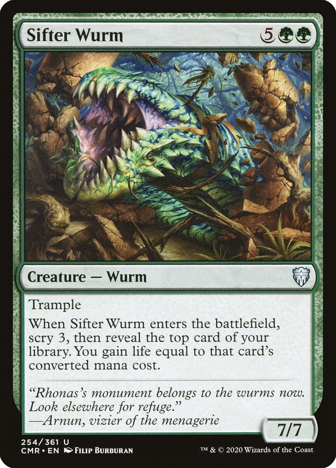 Sifter Wurm [Commander Legends] Magic: The Gathering