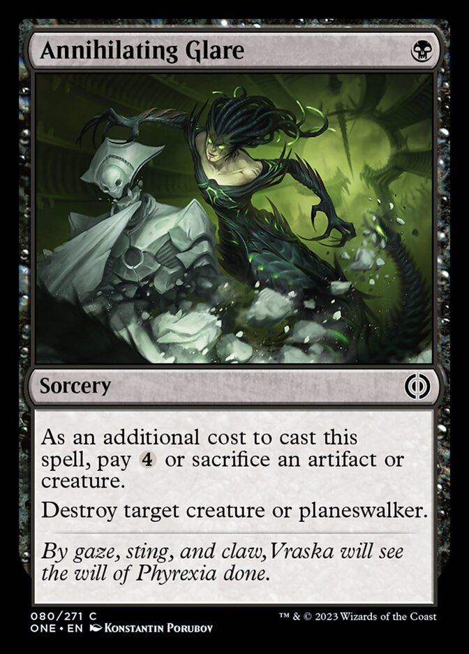 Annihilating Glare [Phyrexia: All Will Be One] Magic: The Gathering