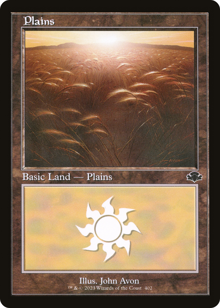 Plains (402) (Retro) [Dominaria Remastered] Magic: The Gathering