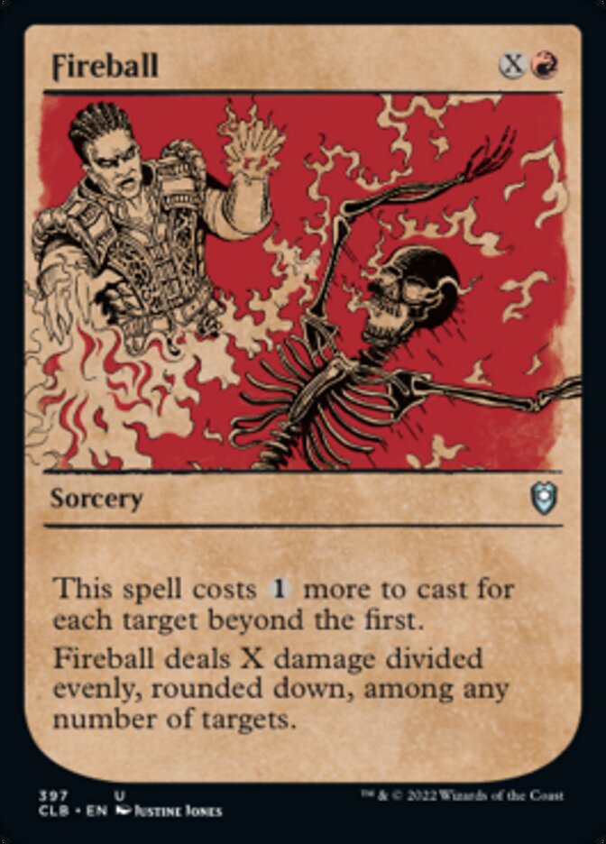 Fireball (Showcase) [Commander Legends: Battle for Baldur's Gate] Magic: The Gathering