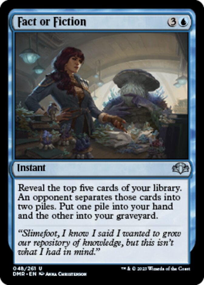 Fact or Fiction [Dominaria Remastered] Magic: The Gathering