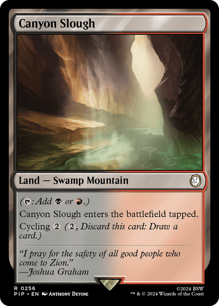 Canyon Slough [Fallout] Magic: The Gathering