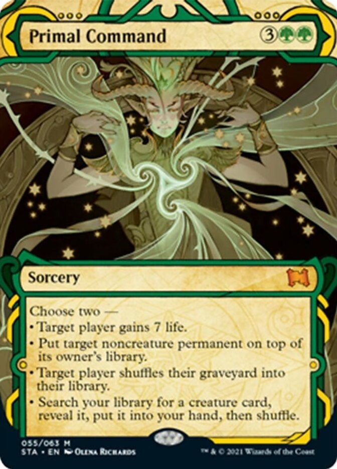 Primal Command (Foil Etched) [Strixhaven: School of Mages Mystical Archive] Magic: The Gathering