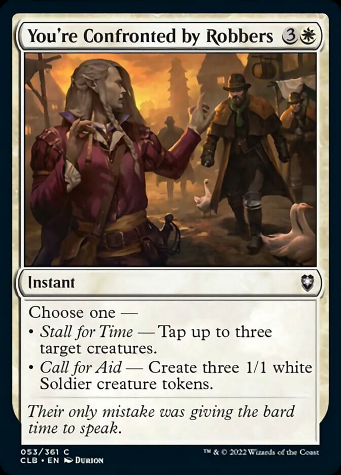 You're Confronted by Robbers [Commander Legends: Battle for Baldur's Gate] Magic: The Gathering