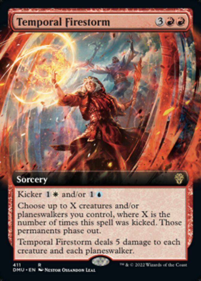 Temporal Firestorm (Extended Art) [Dominaria United] Magic: The Gathering