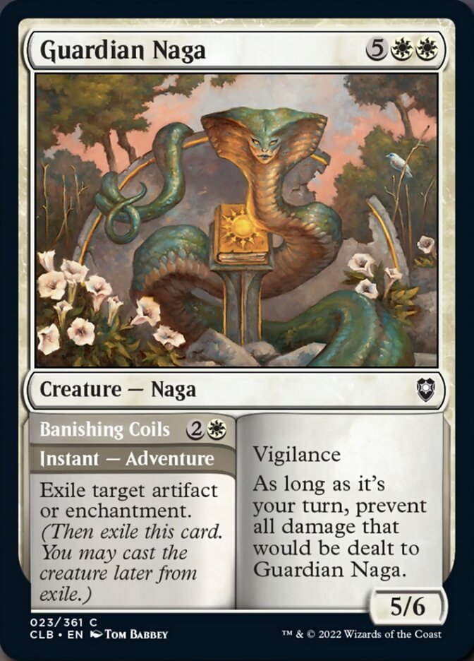 Guardian Naga // Banishing Coils [Commander Legends: Battle for Baldur's Gate] Magic: The Gathering