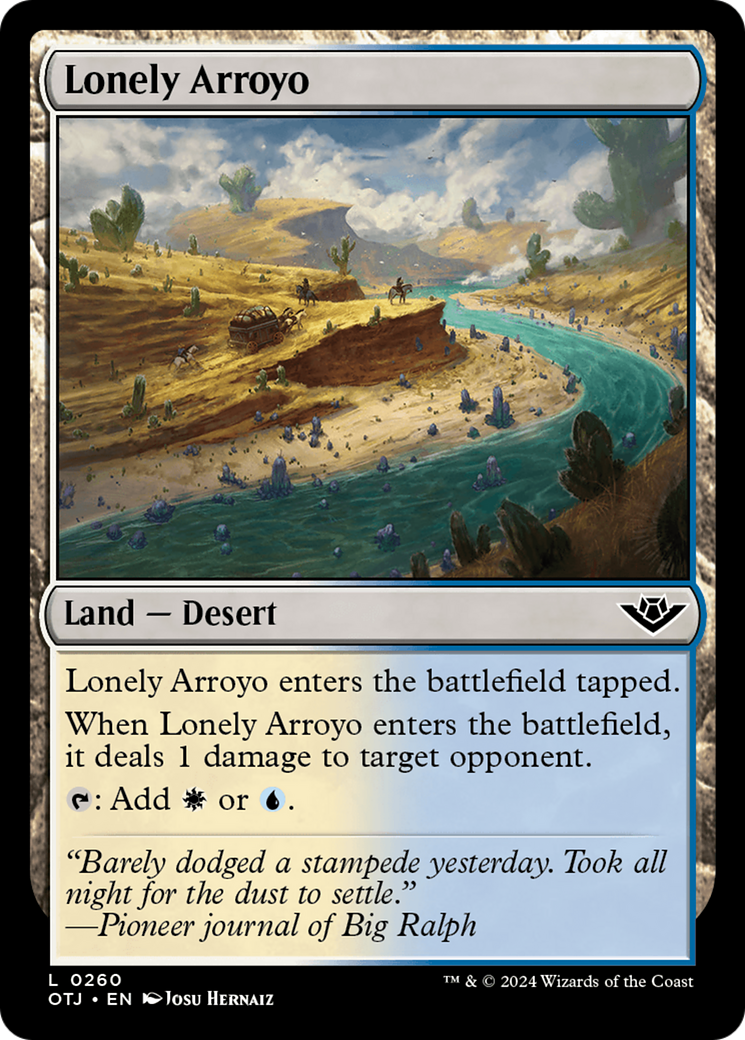 Lonely Arroyo [Outlaws of Thunder Junction] Magic: The Gathering