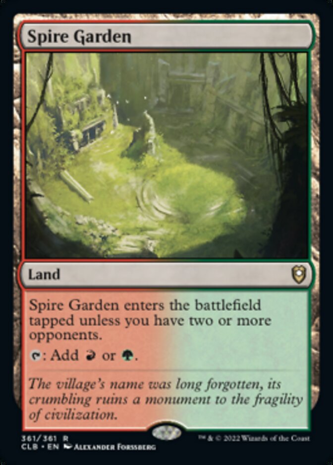 Spire Garden [Commander Legends: Battle for Baldur's Gate] Magic: The Gathering