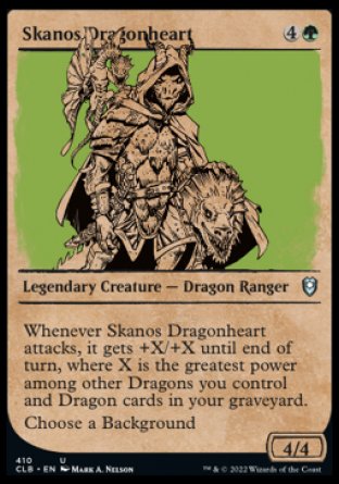 Skanos Dragonheart (Showcase) [Commander Legends: Battle for Baldur's Gate] Magic: The Gathering