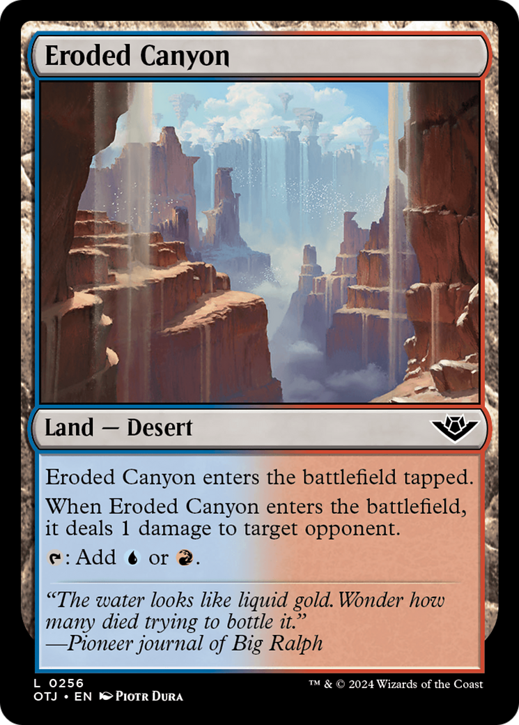 Eroded Canyon [Outlaws of Thunder Junction] Magic: The Gathering