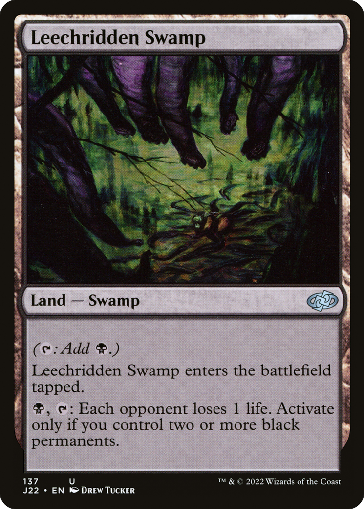 Leechridden Swamp [Jumpstart 2022] Magic: The Gathering