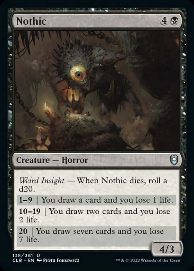 Nothic [Commander Legends: Battle for Baldur's Gate] Magic: The Gathering