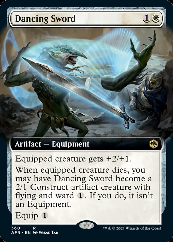 Dancing Sword (Extended Art) [Dungeons & Dragons: Adventures in the Forgotten Realms] Magic: The Gathering