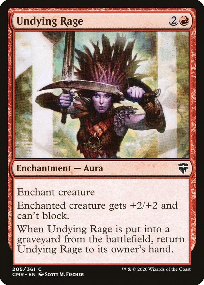 Undying Rage [Commander Legends] Magic: The Gathering