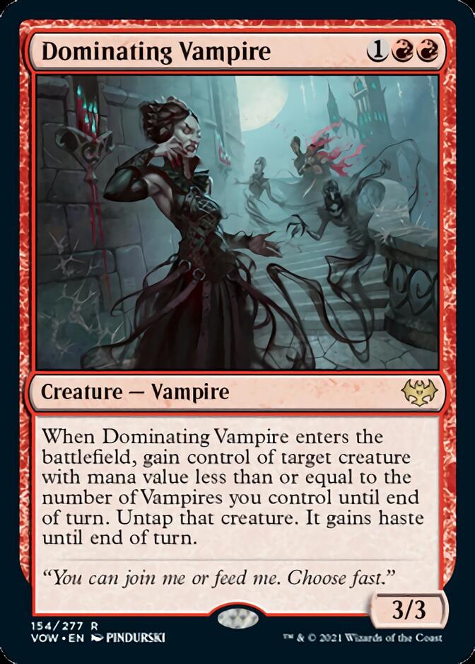 Dominating Vampire [Innistrad: Crimson Vow] Magic: The Gathering