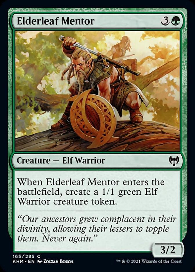 Elderleaf Mentor [Kaldheim] Magic: The Gathering