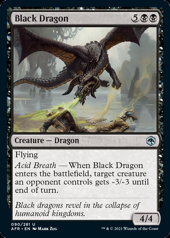 Black Dragon [Dungeons & Dragons: Adventures in the Forgotten Realms] Magic: The Gathering