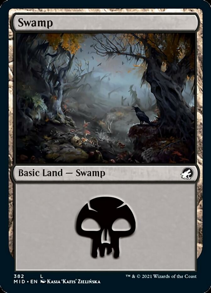 Swamp (382) [Innistrad: Midnight Hunt] Magic: The Gathering