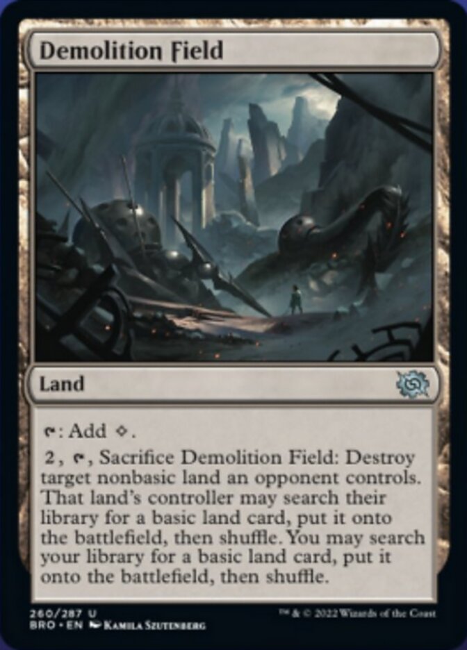 Demolition Field [The Brothers' War] Magic: The Gathering