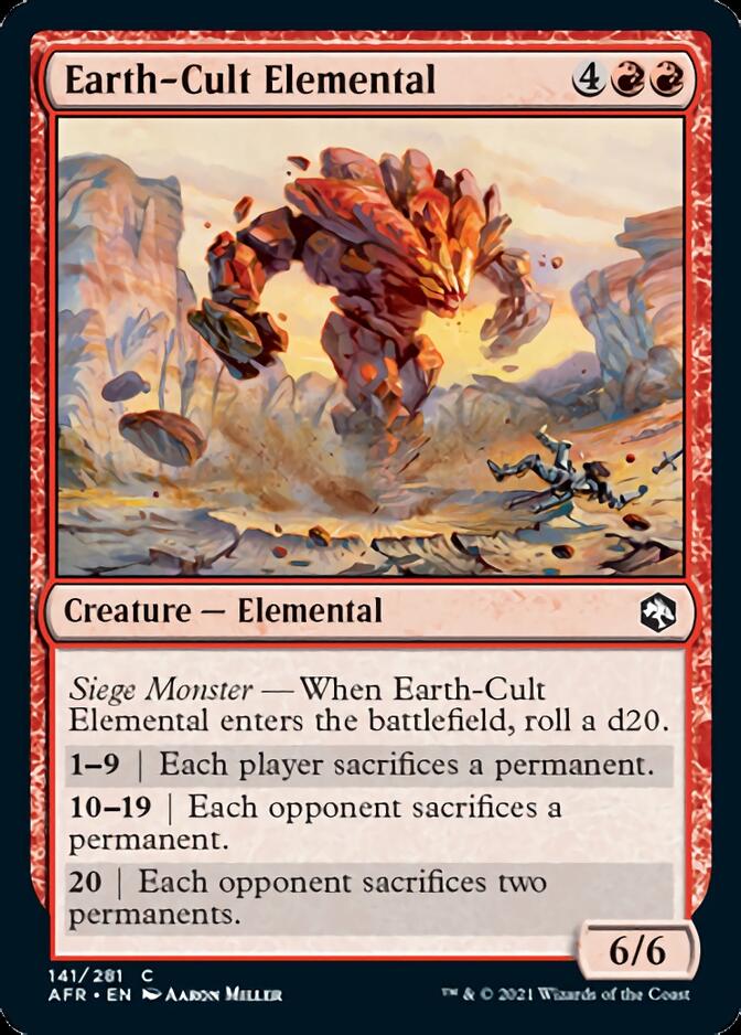 Earth-Cult Elemental [Dungeons & Dragons: Adventures in the Forgotten Realms] Magic: The Gathering