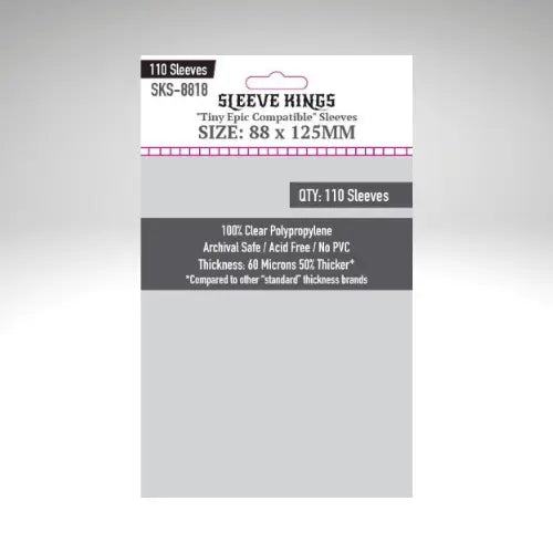 Sleeve Kings "Tiny Epic Compatible" Sleeves (88x125mm) 110 Pack