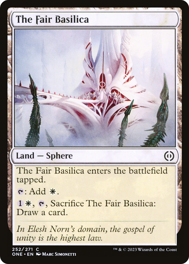 The Fair Basilica [Phyrexia: All Will Be One] Magic: The Gathering