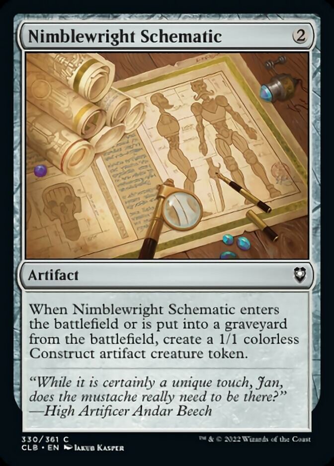 Nimblewright Schematic [Commander Legends: Battle for Baldur's Gate] Magic: The Gathering