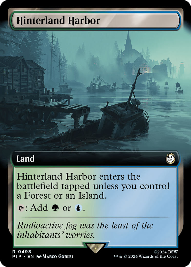 Hinterland Harbor (Extended Art) [Fallout] Magic: The Gathering